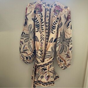 FARM Rio Classic Nature Sand Mini Dress